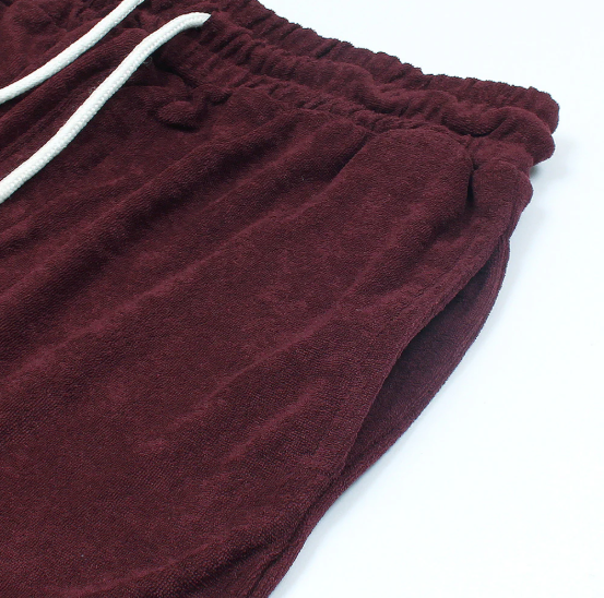 R-L MEN PREMIUM TERRY SHORTS MEHROON